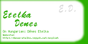 etelka denes business card